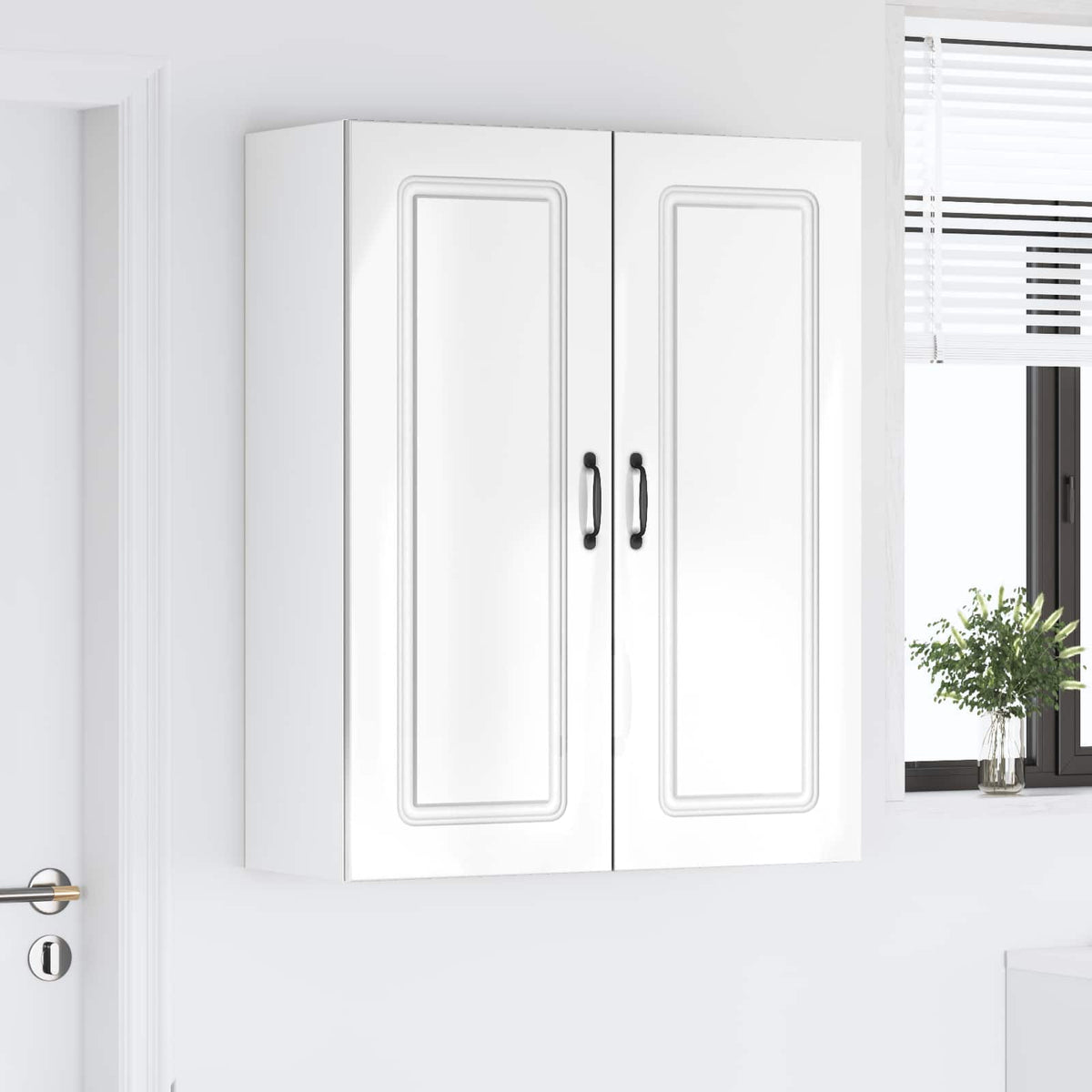 Kitchen Cabinet Kalmar High Gloss White 80 x 31 x 100 cm