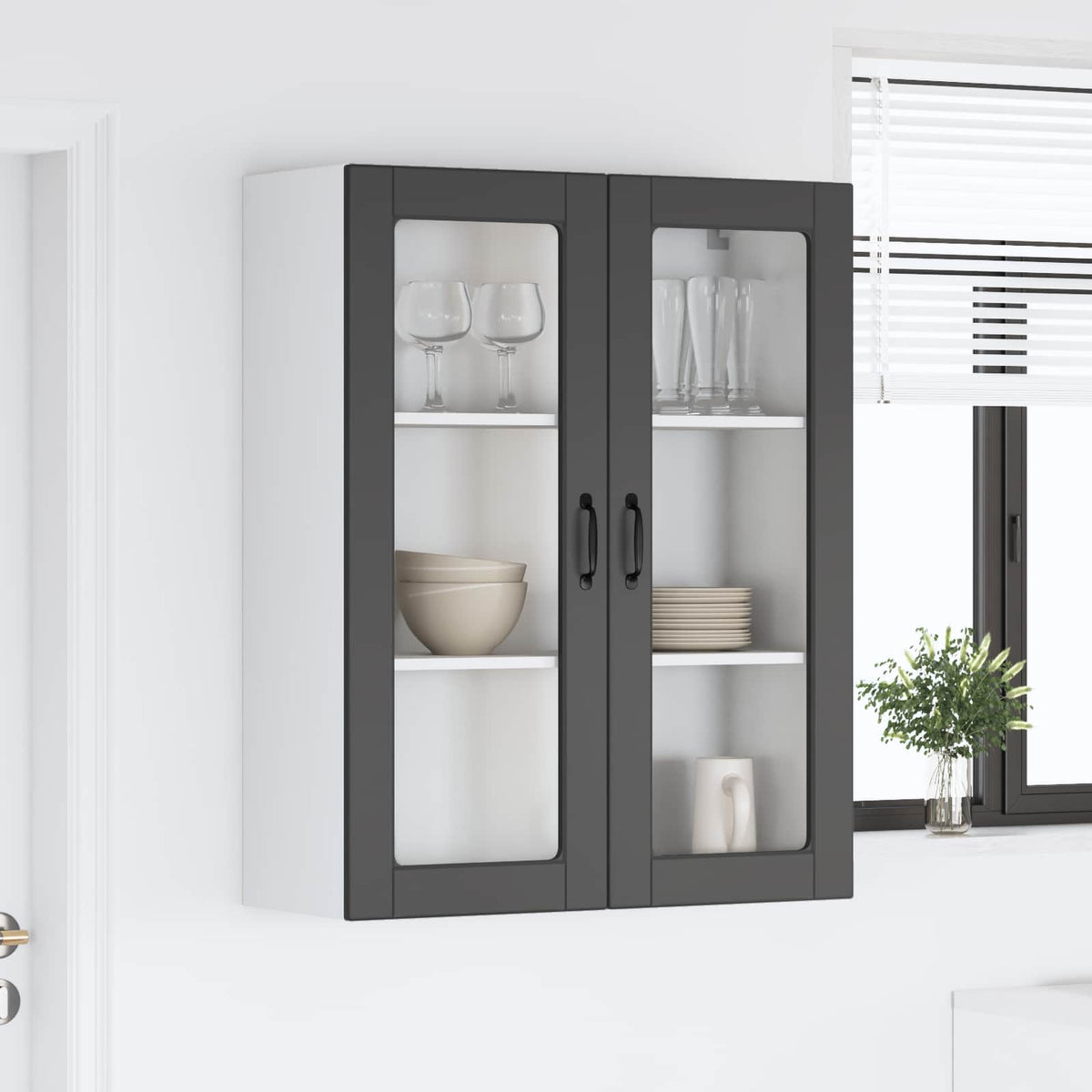 Kitchen Cabinet Kalmar Black 80 x 31 x 100 cm Engineered Wood