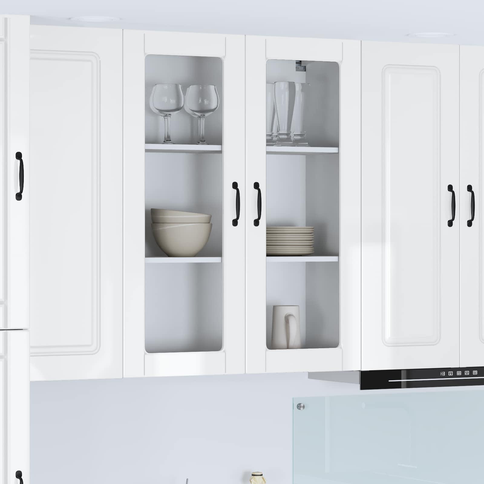 Kitchen Cabinet Kalmar High Gloss White 80 x 31 x 100 cm