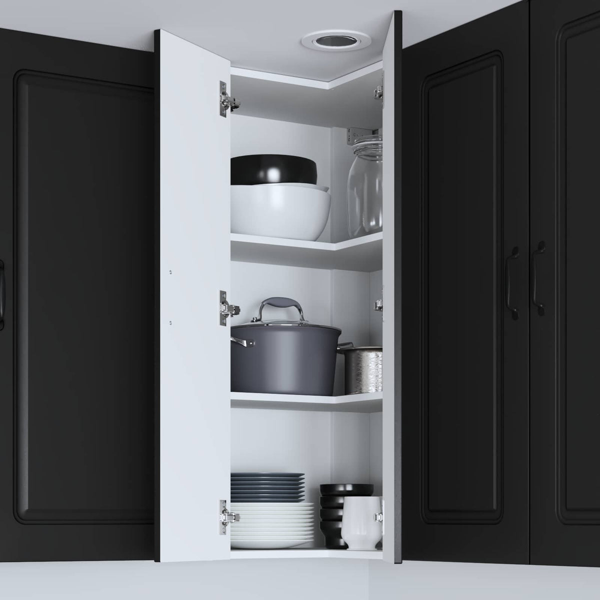 Dishwasher Panel Kalmar Black 57 x 57 x 100 cm Engineered Wood