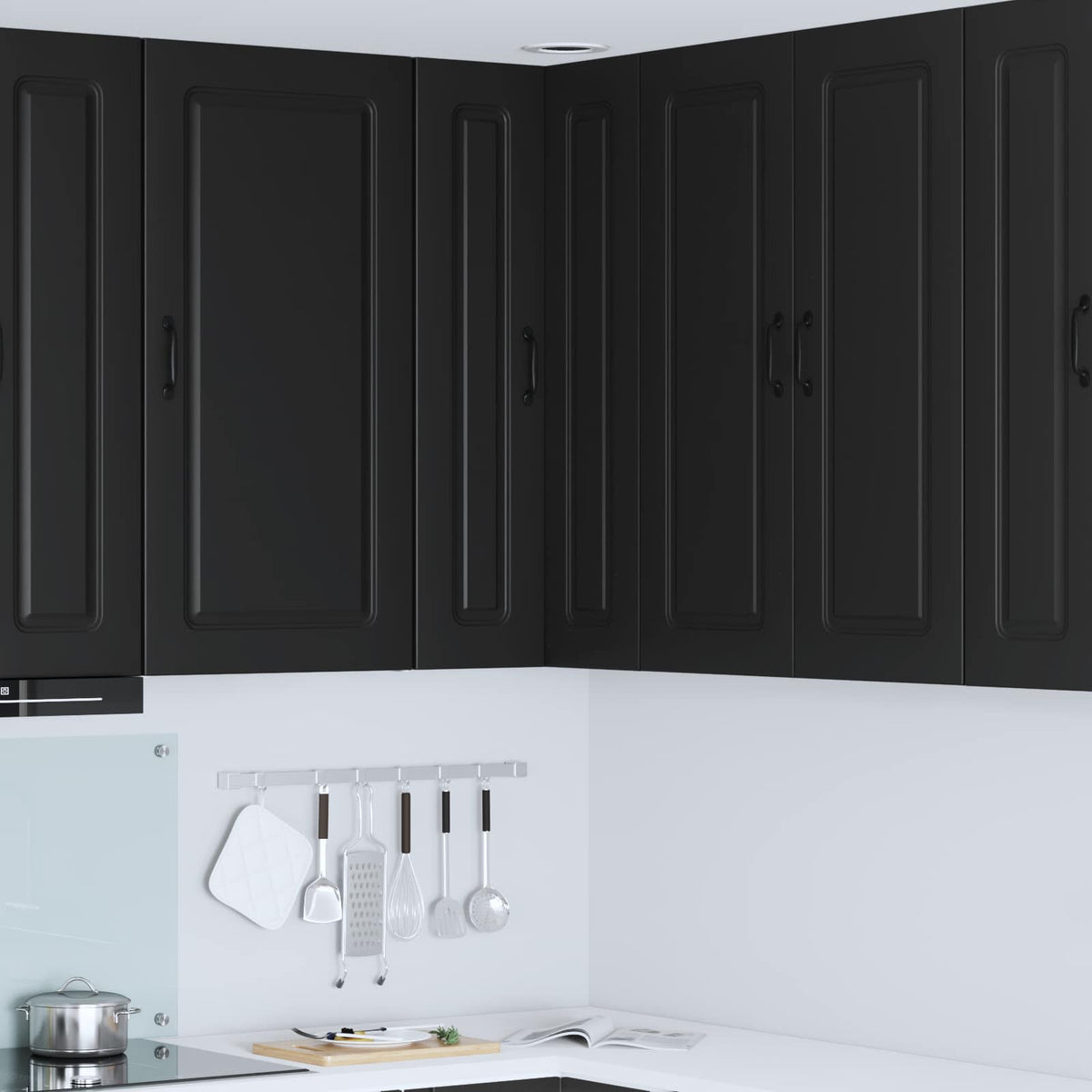 Dishwasher Panel Kalmar Black 57 x 57 x 100 cm Engineered Wood