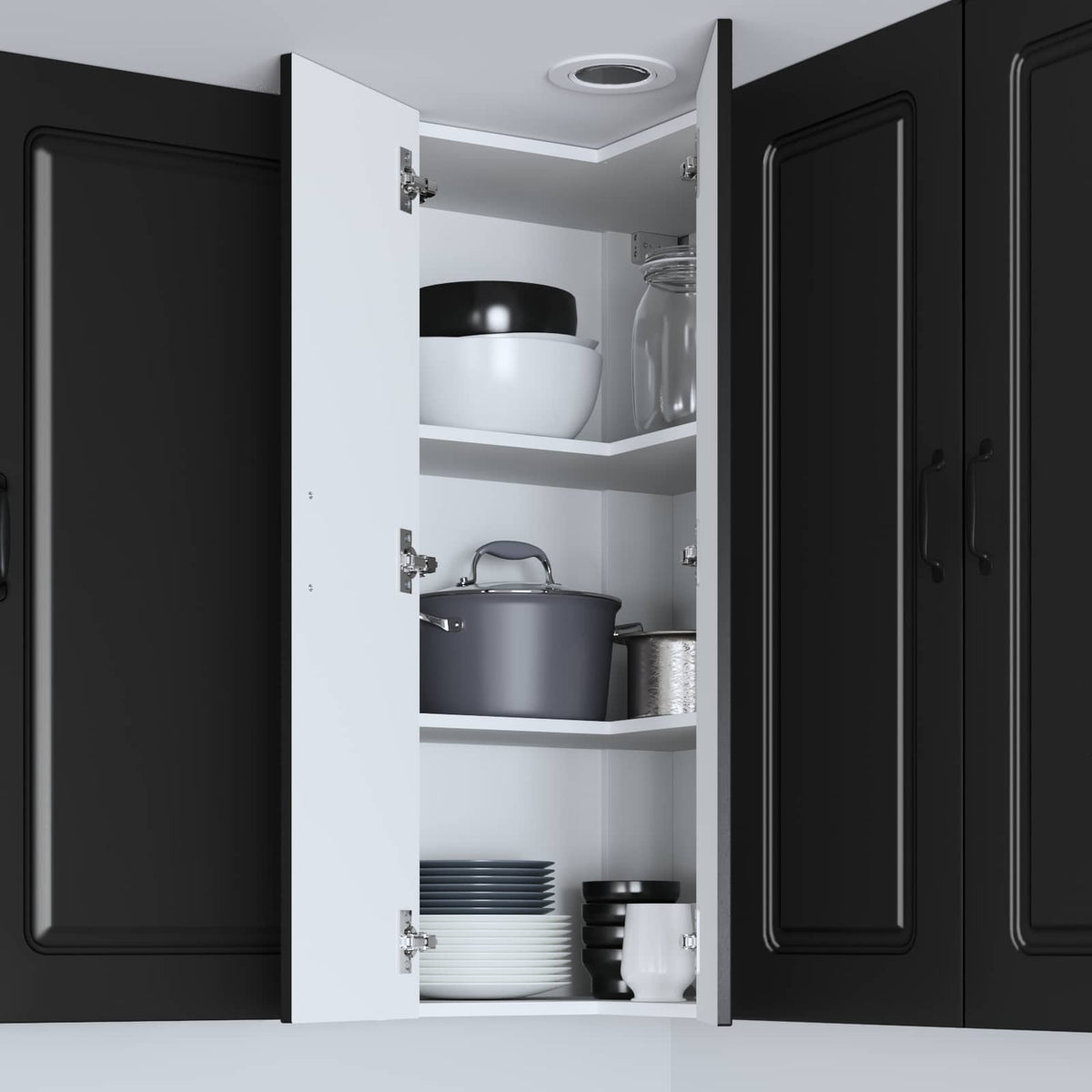 Dishwasher Panel Kalmar Black 57 x 57 x 100 cm Engineered Wood