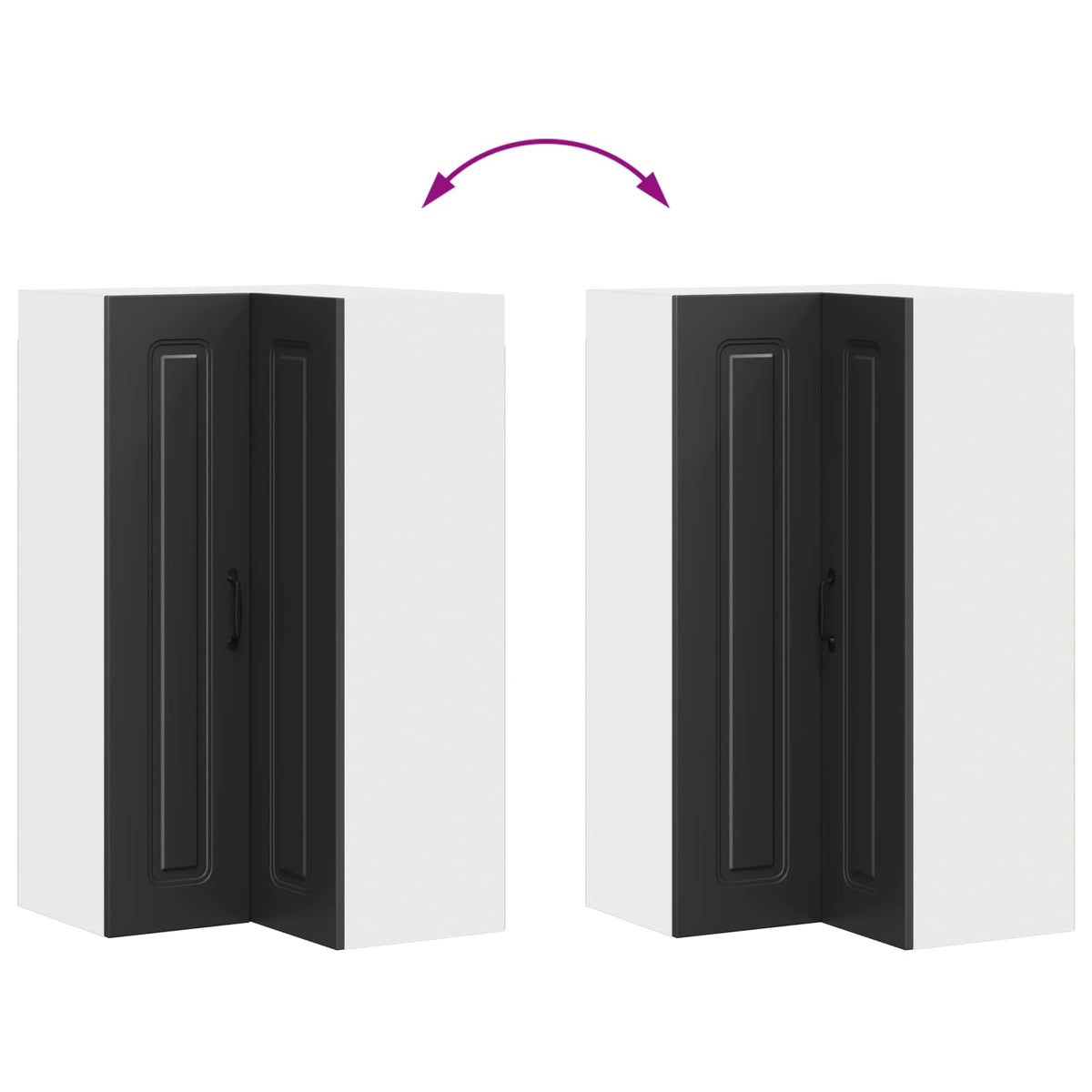 Dishwasher Panel Kalmar Black 57 x 57 x 100 cm Engineered Wood