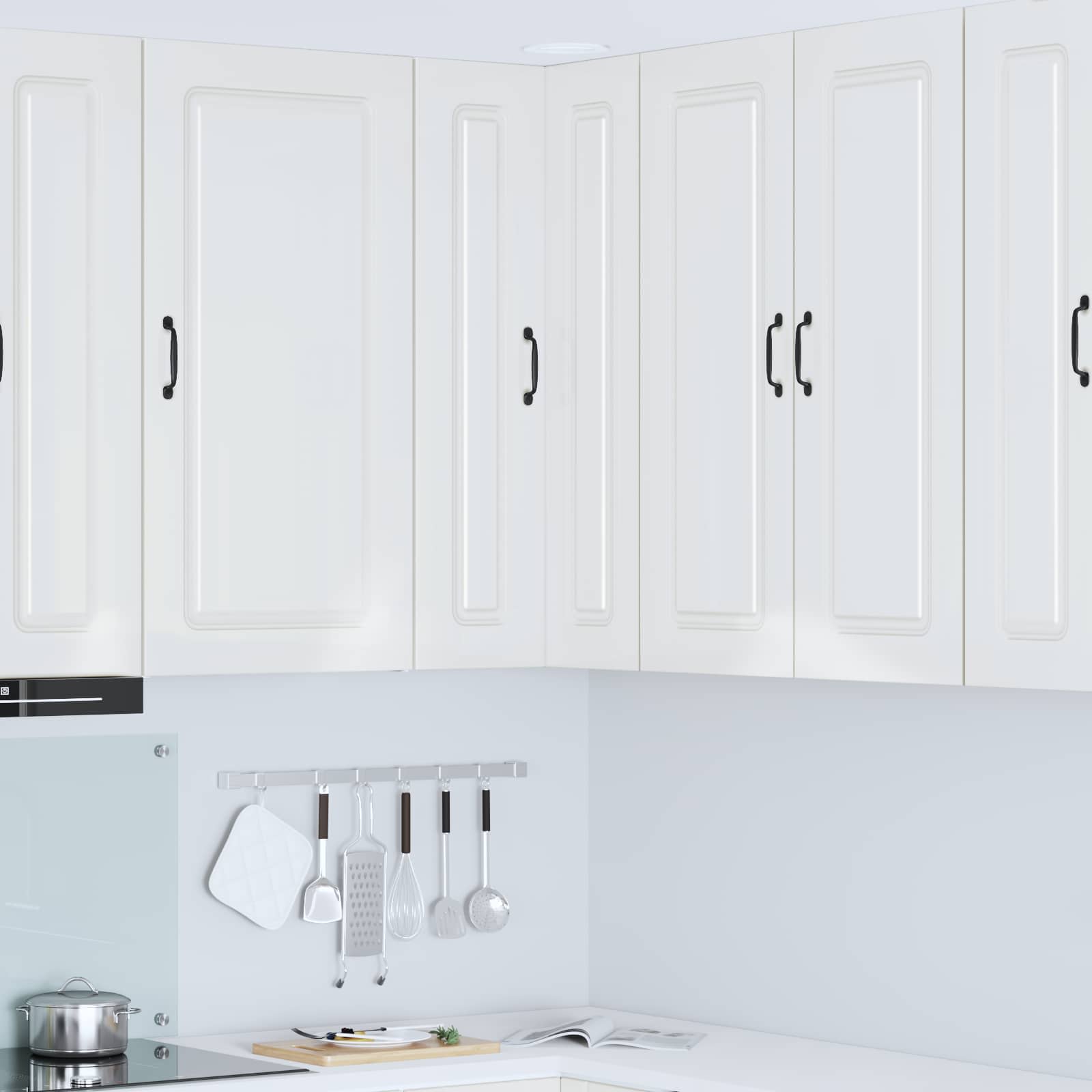Kitchen Cabinet Kalmar High Gloss White 57 x 57 x 100 cm