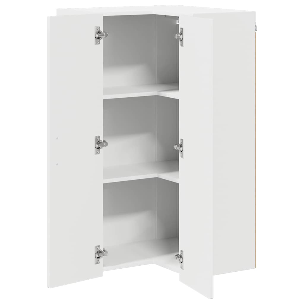 Kitchen Cabinet Kalmar High Gloss White 57 x 57 x 100 cm