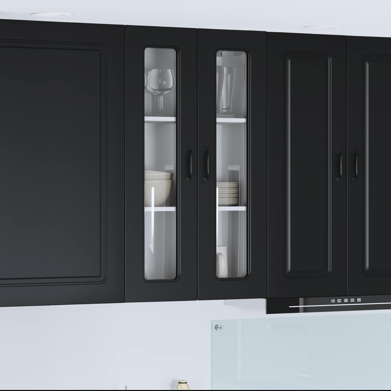 Kitchen Cabinet Kalmar Black 60 x 31 x 100 cm Engineered Wood
