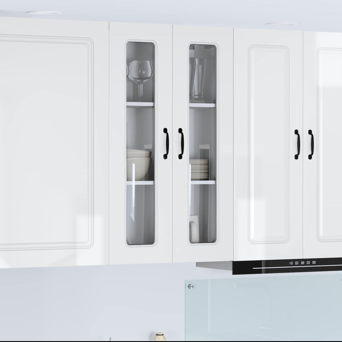 Kitchen Cabinet Kalmar High Gloss White 60 x 31 x 100 cm