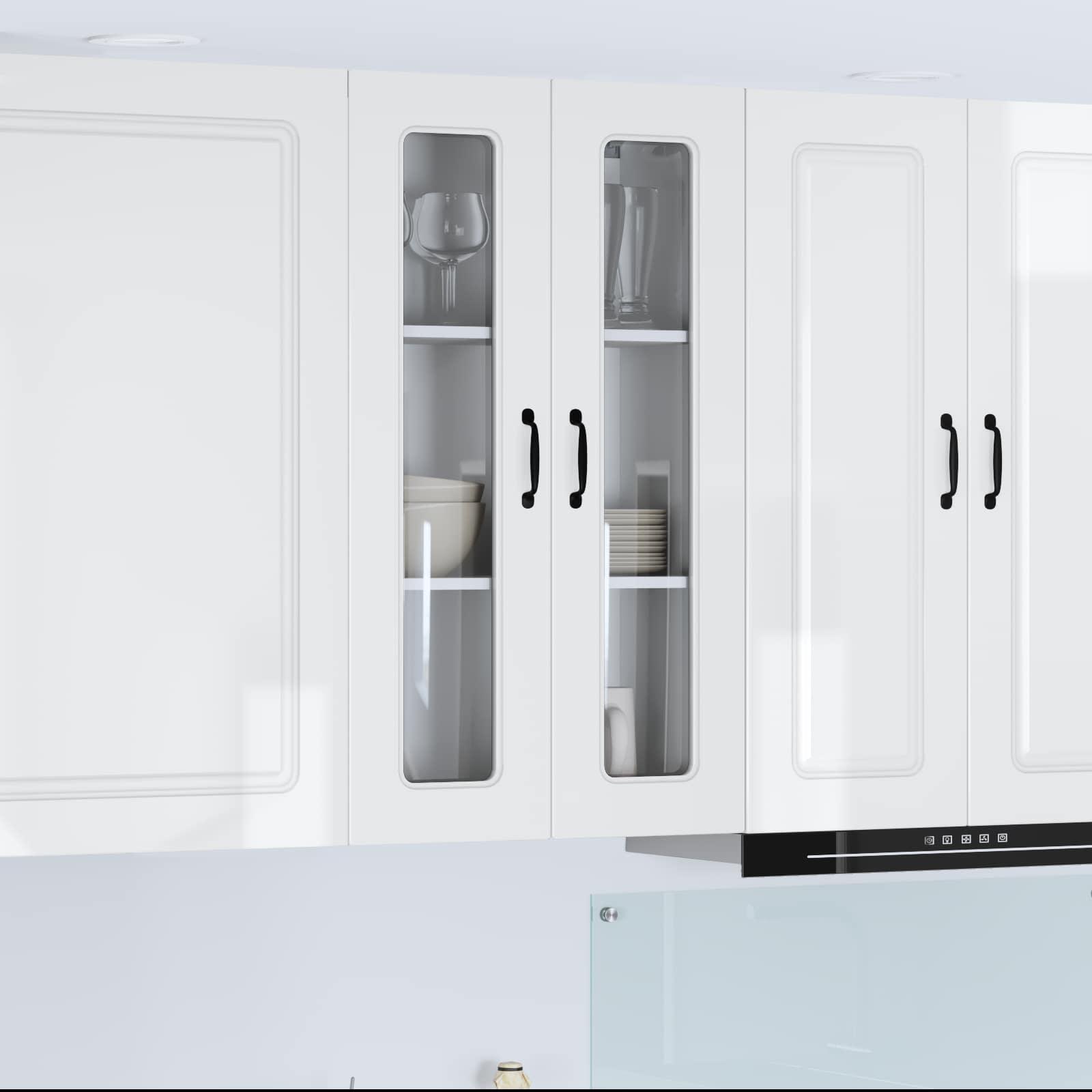Kitchen Cabinet Kalmar High Gloss White 60 x 31 x 100 cm
