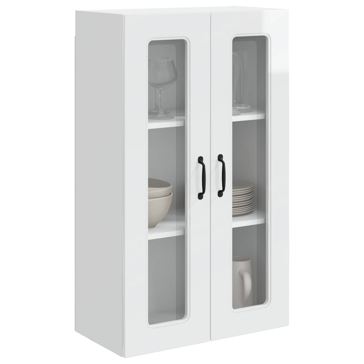 Kitchen Cabinet Kalmar High Gloss White 60 x 31 x 100 cm