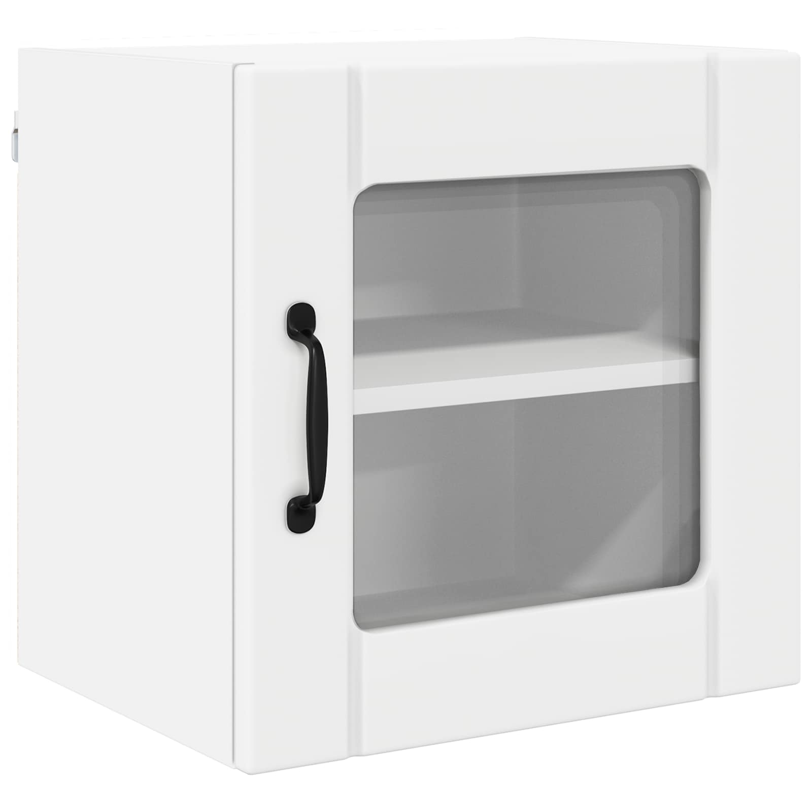 Wall Glass Cabinet LUCCA 2 pcs White 40 x 31 x 40 cm