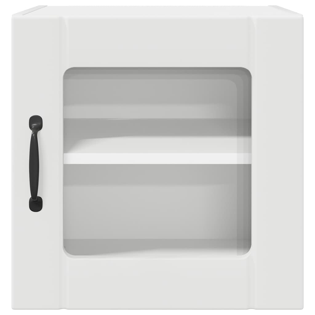 Wall Glass Cabinet LUCCA 2 pcs White 40 x 31 x 40 cm