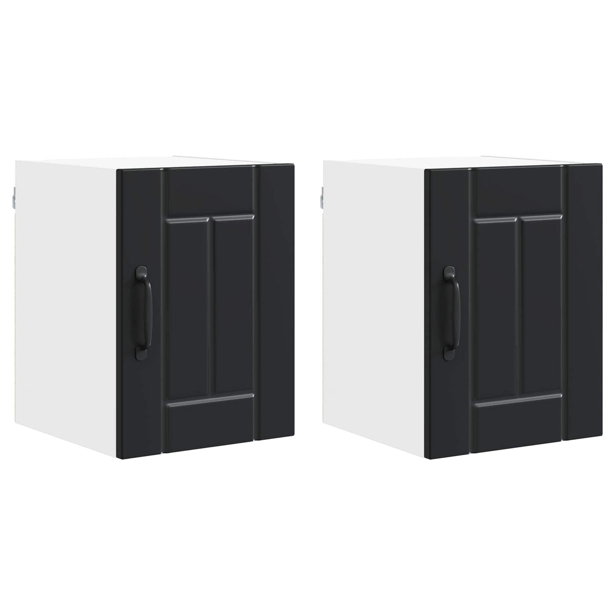Wall Cabinet LUCCA 2 pcs Black 30 x 31 x 40 cm Engineered Wood