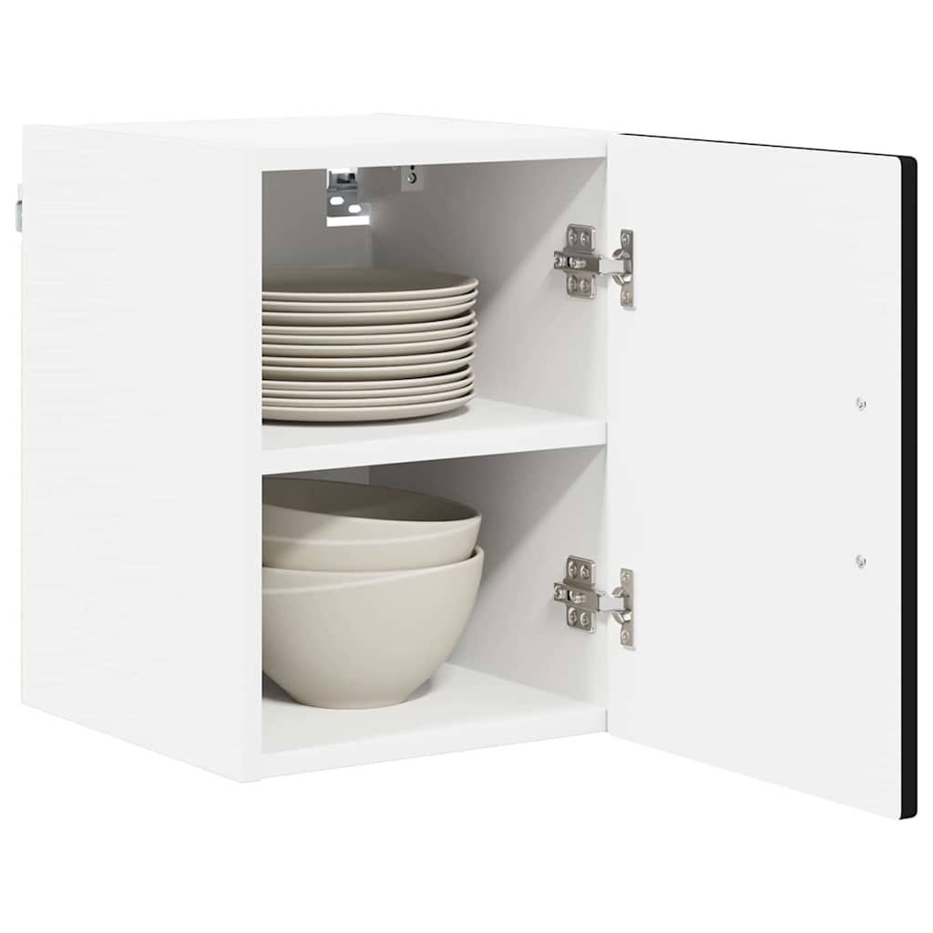 Wall Cabinet LUCCA 2 pcs Black 30 x 31 x 40 cm Engineered Wood