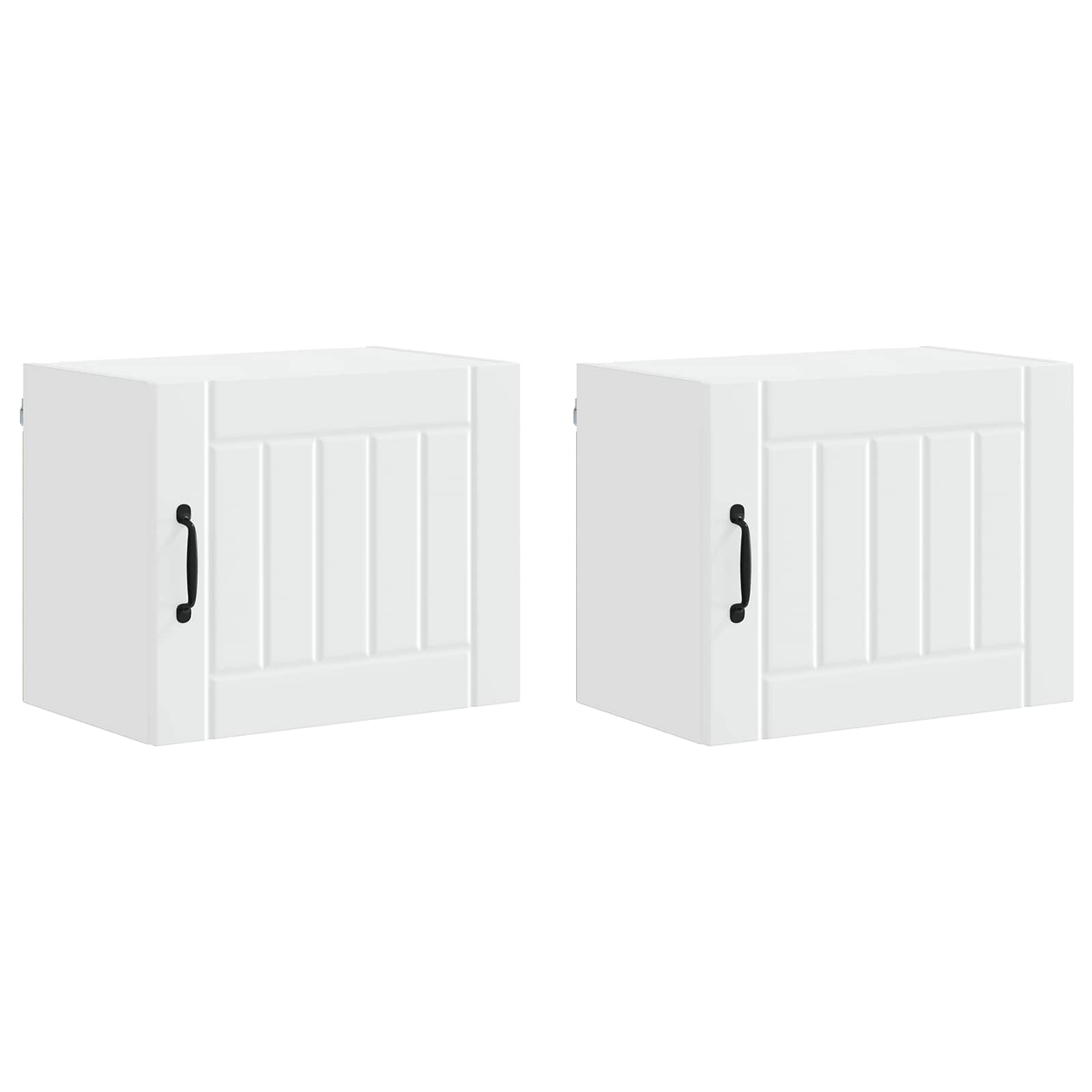 Wall Cabinet LUCCA 2 pcs White 50 x 31 x 40 cm Engineered Wood