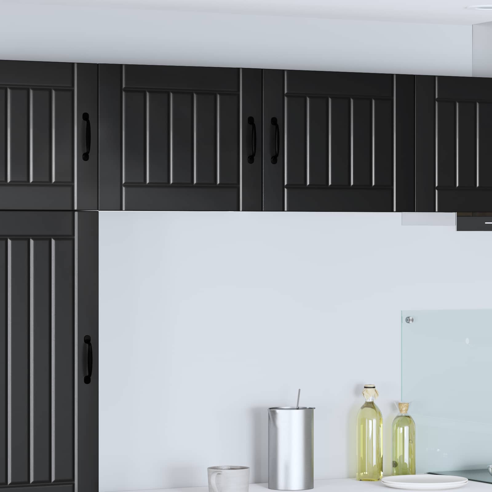 Kitchen Cabinet 2 pcs Black 50 x 31 x 40 cm Engineered Wood