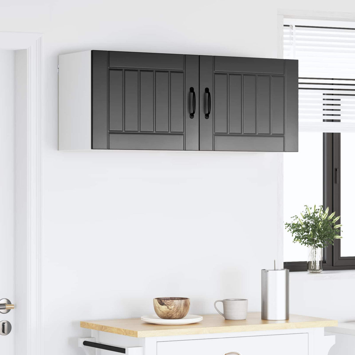 Kitchen Cabinet 2 pcs Black 50 x 31 x 40 cm Engineered Wood