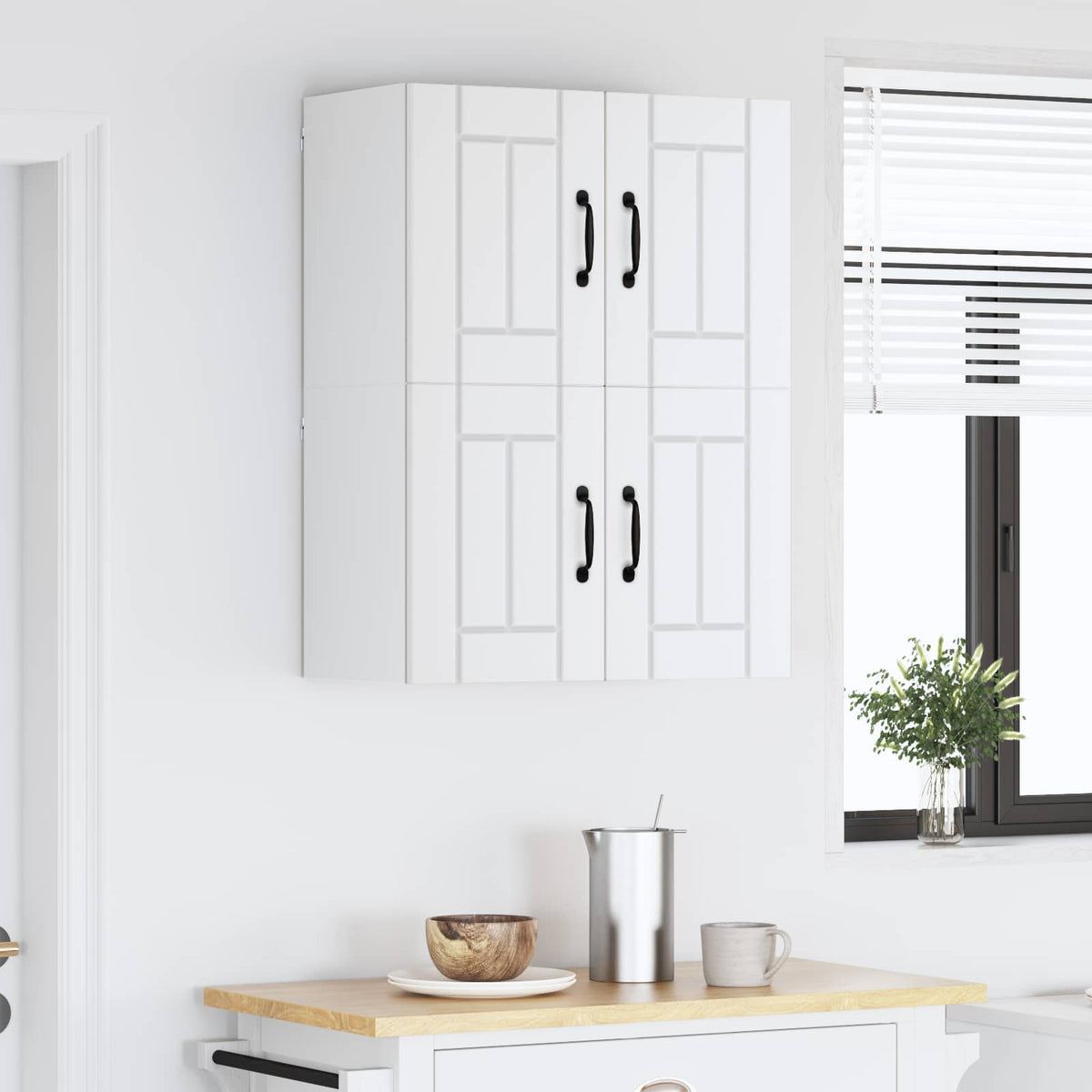 Kitchen Cabinet 2 pcs White 60 x 31 x 40 cm Engineered Wood