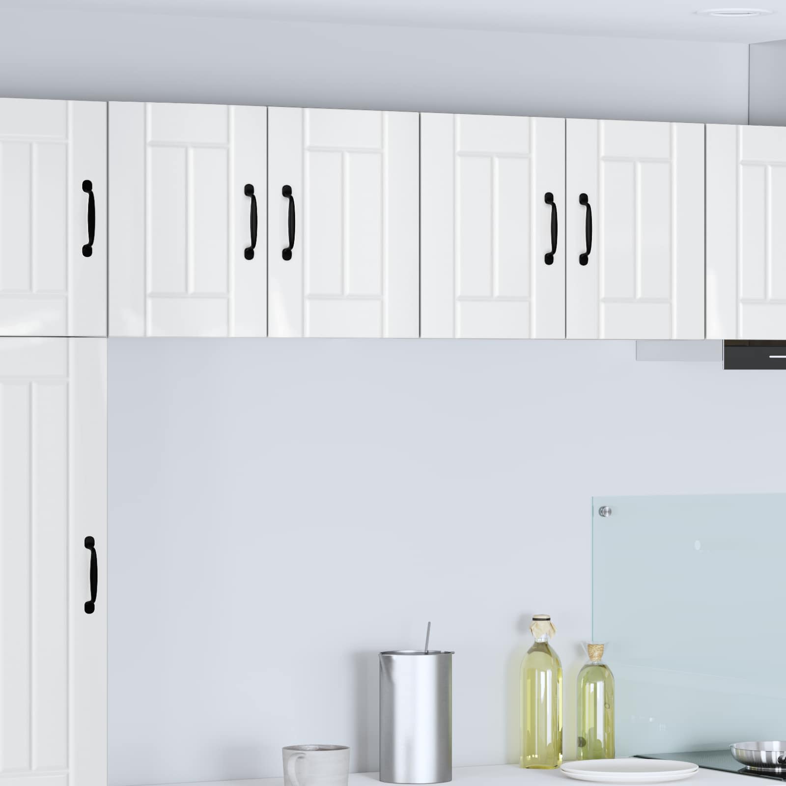 Kitchen Wall Cabinet with Door High Gloss White 60 x 31 x 40 cm