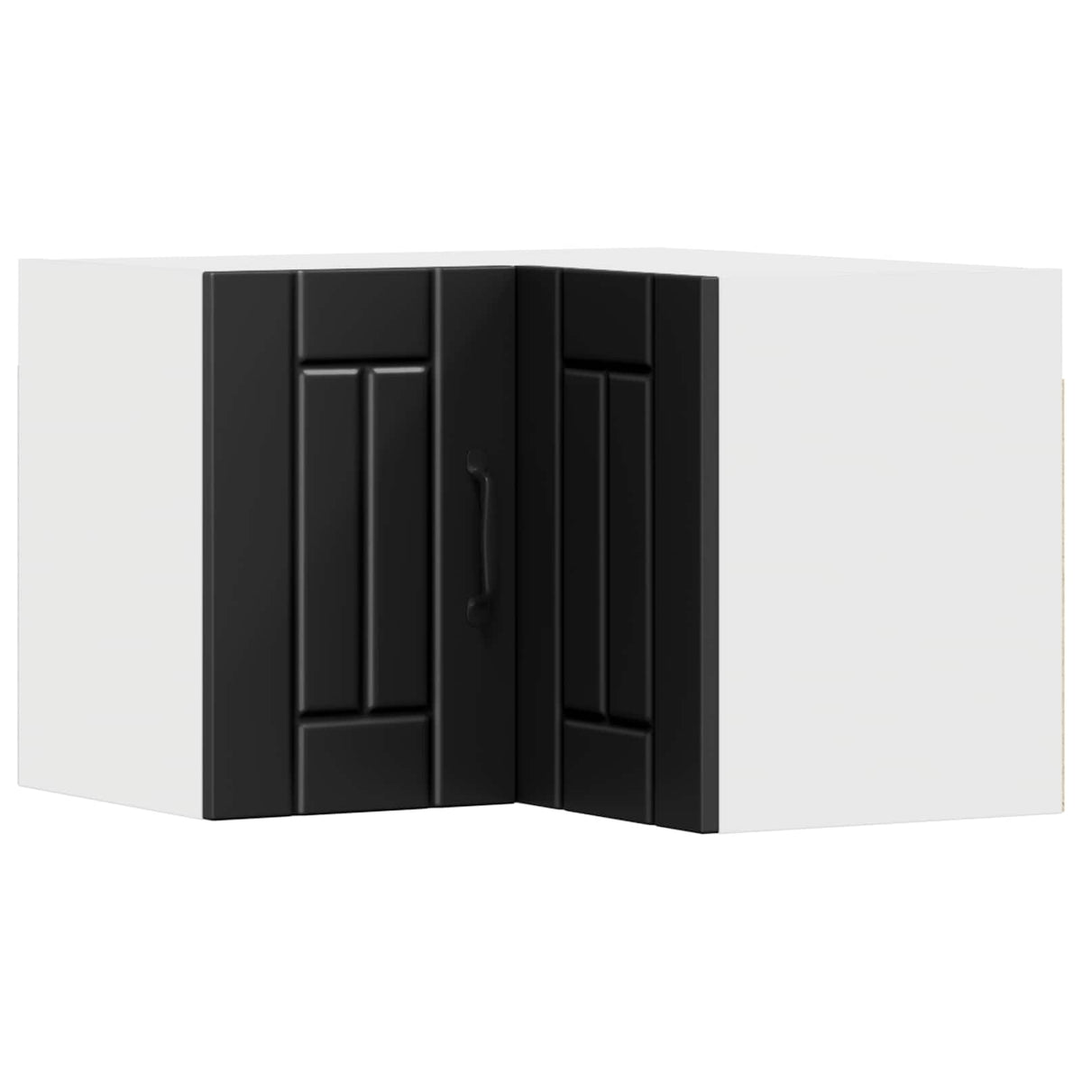 Wall Corner Cabinet LUCCA Black 57 x 57 x 40 cm Engineered Wood