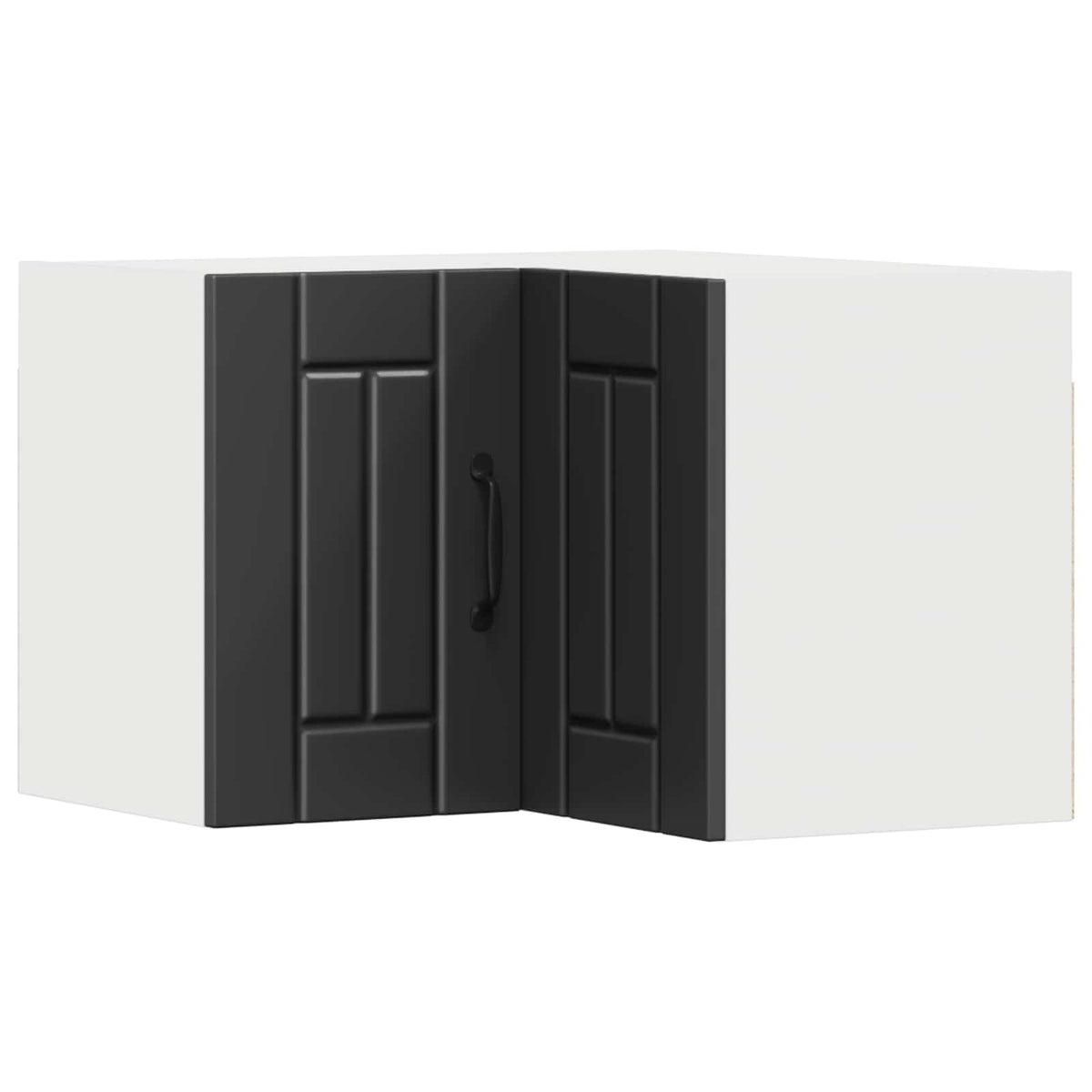 Wall Corner Cabinet LUCCA Black 57 x 57 x 40 cm Engineered Wood