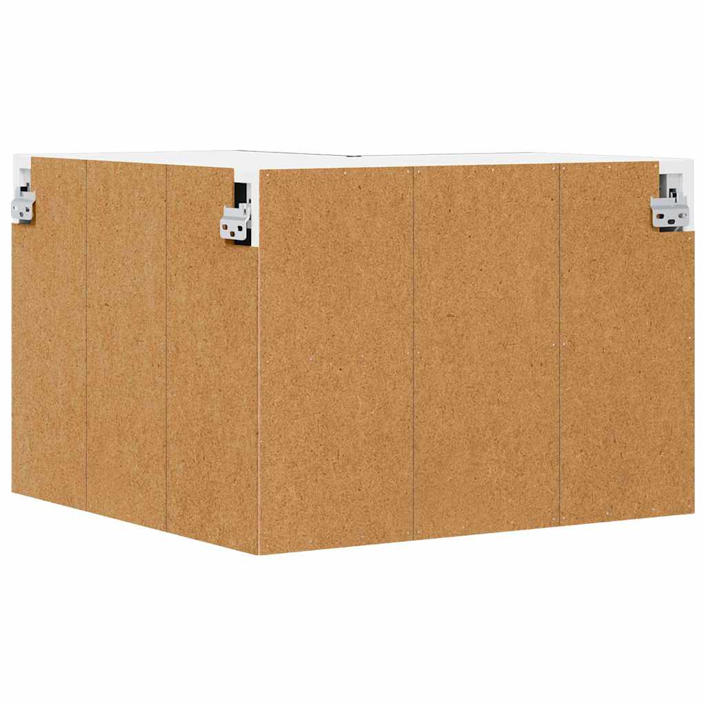 Wall Corner Cabinet LUCCA Black 57 x 57 x 40 cm Engineered Wood