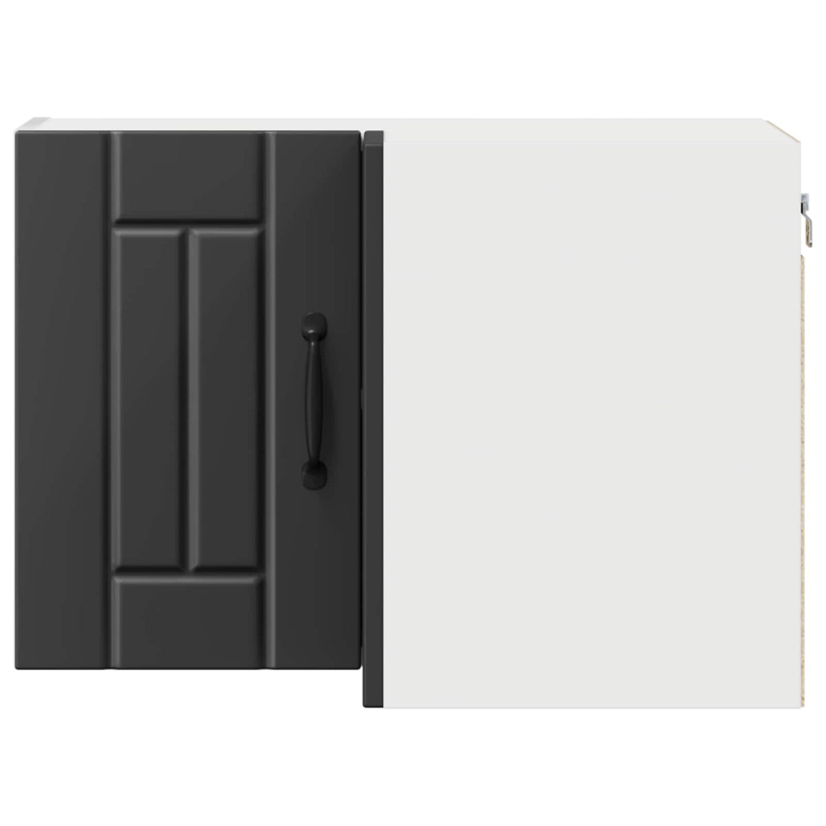 Wall Corner Cabinet LUCCA Black 57 x 57 x 40 cm Engineered Wood