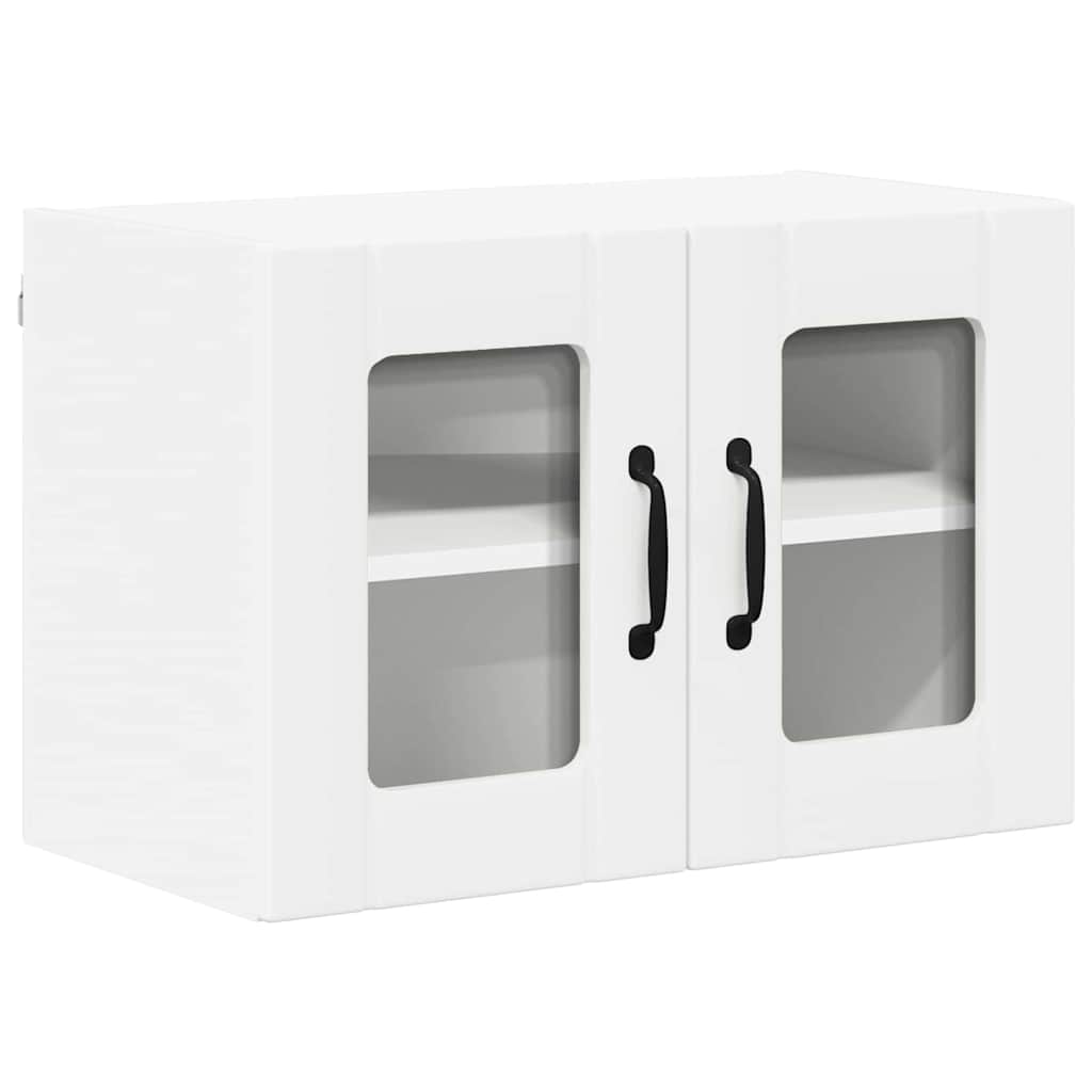 Wall Glass Cabinet LUCCA White 60 x 31 x 40 cm Engineered Wood
