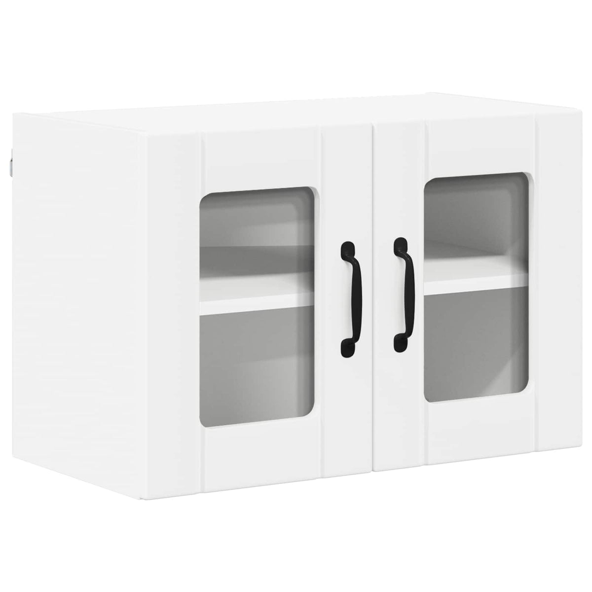 Wall Glass Cabinet LUCCA White 60 x 31 x 40 cm Engineered Wood