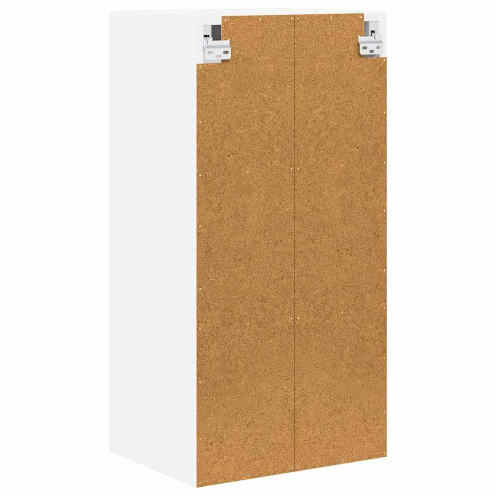 Wall Glass Cabinet LUCCA 2 pcs White 40 x 31 x 80 cm