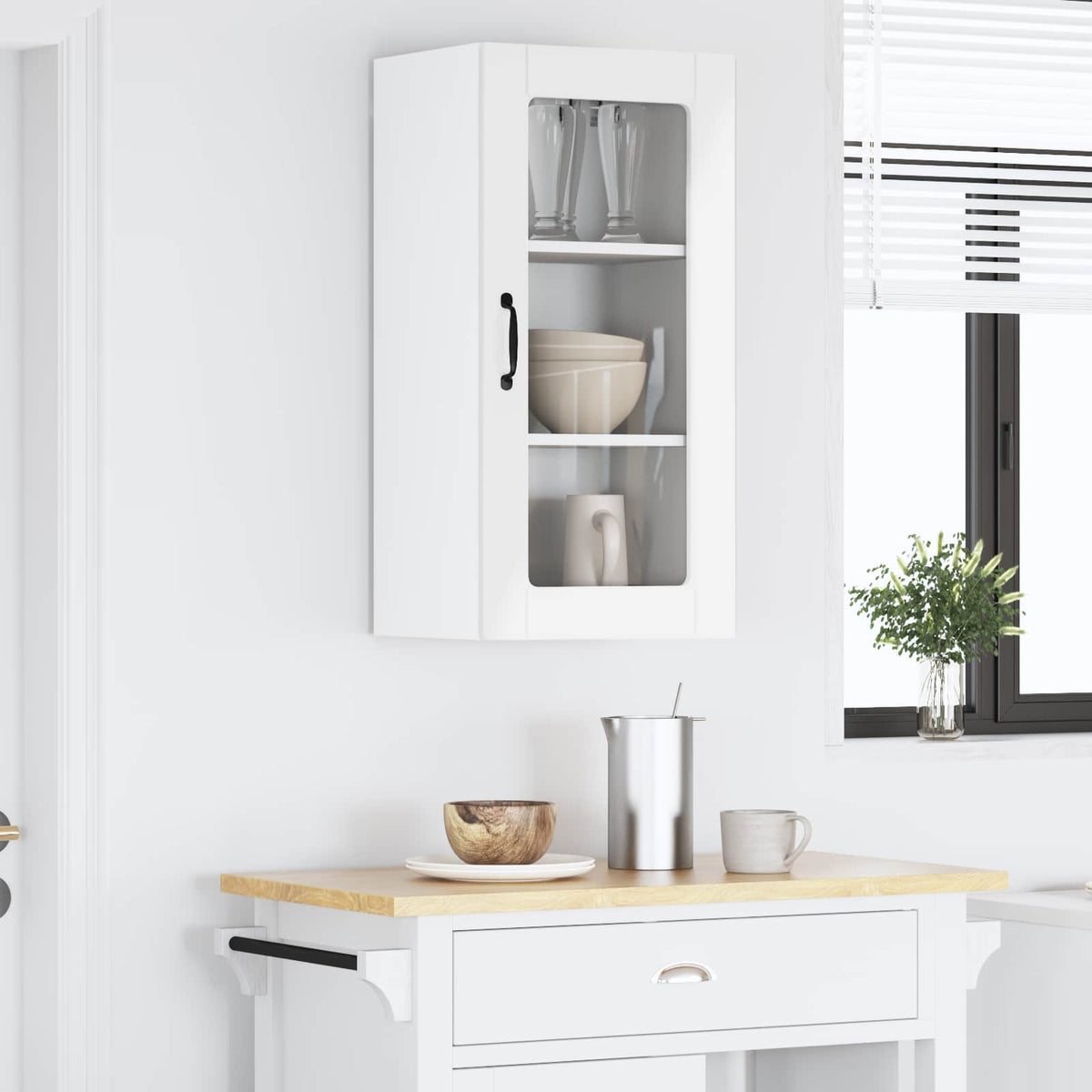 Kitchen Cabinet High Gloss White 40 x 31 x 80 cm