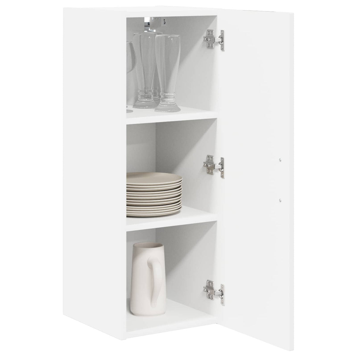 Wall Cabinet LUCCA 2 pcs White 30 x 31 x 80 cm Engineered Wood