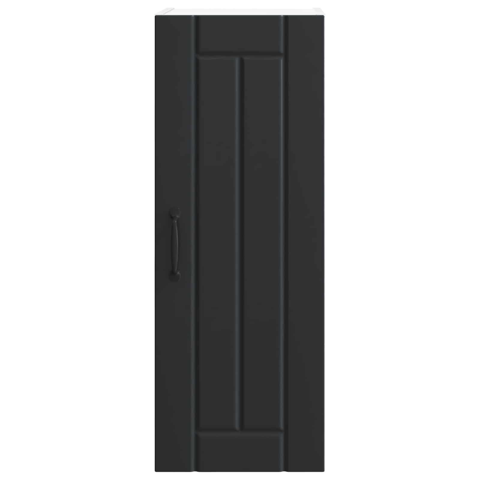 Wall Cabinet LUCCA Black 30 x 31 x 80 cm Engineered Wood