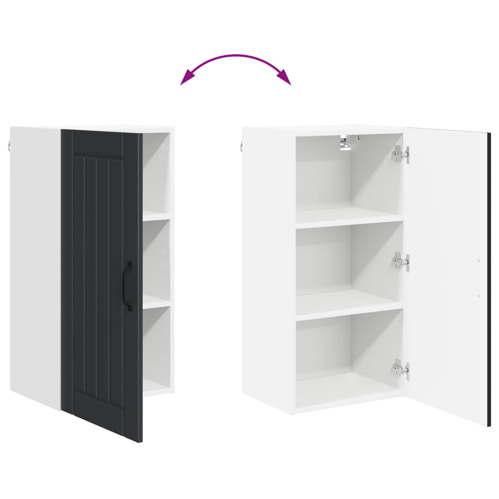 Kitchen Cabinet Black 40 x 31 x 80 cm Engineered Wood