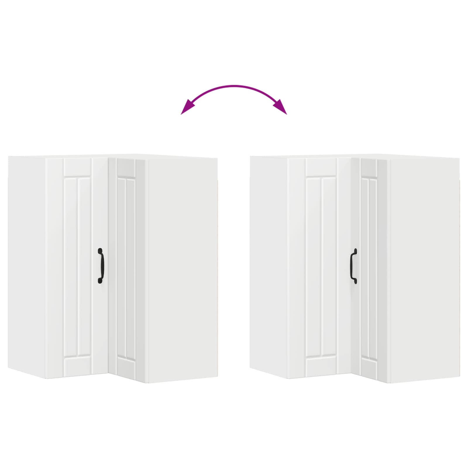 Kitchen Cabinet White 57 x 57 x 80 cm Engineered Wood