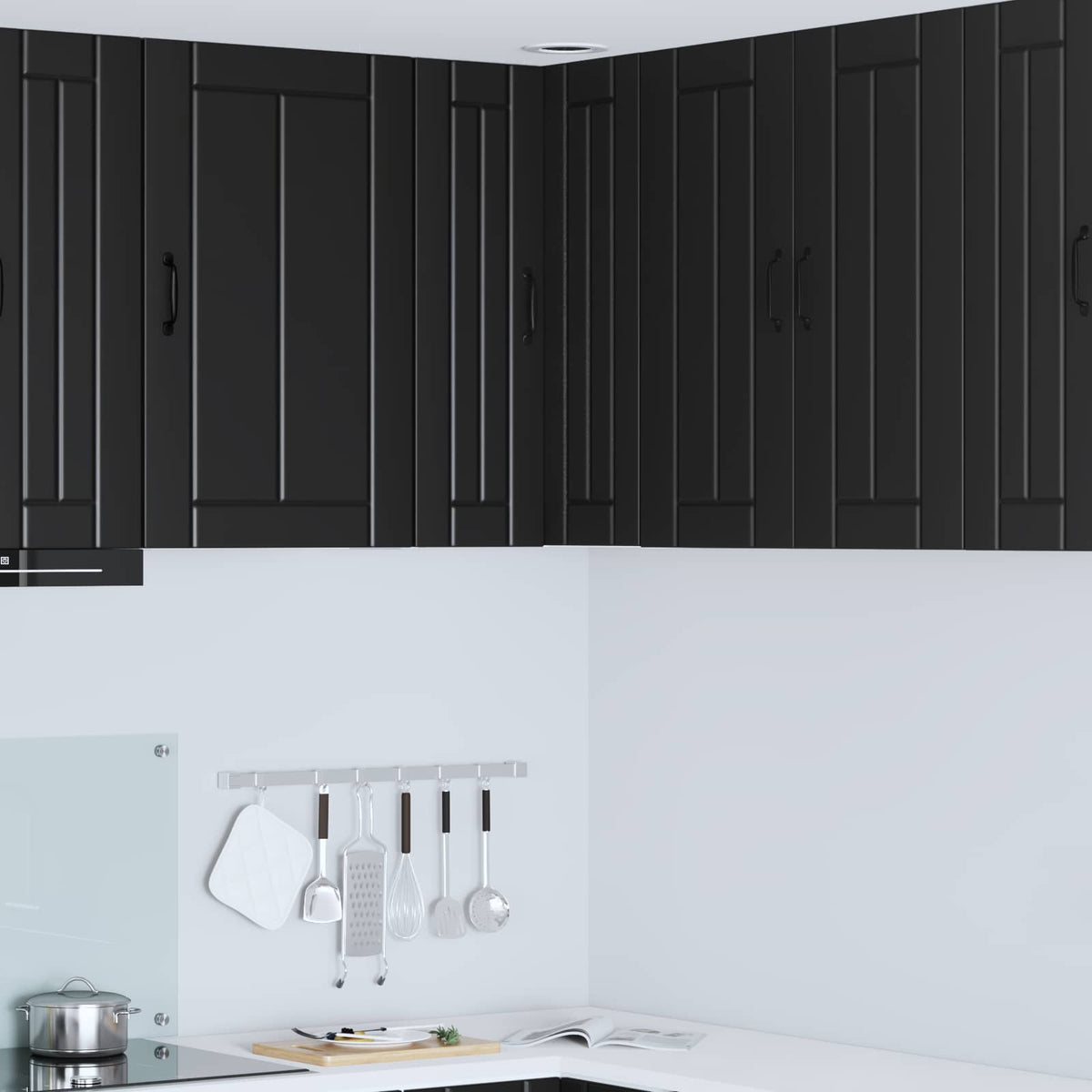 Kitchen Cabinet Black 57 x 57 x 80 cm Engineered Wood