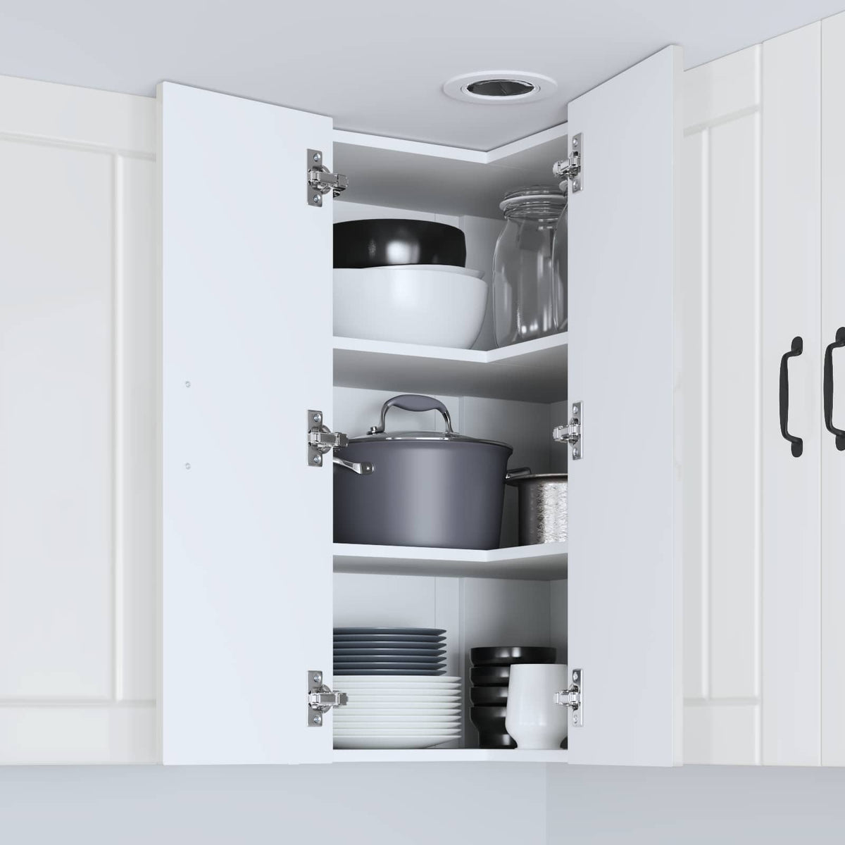 Kitchen Cabinet High Gloss White 57 x 57 x 80 cm