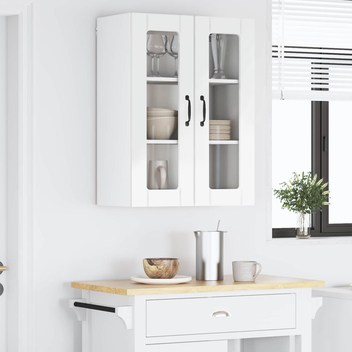 Kitchen Cabinet High Gloss White 60 x 31 x 80 cm