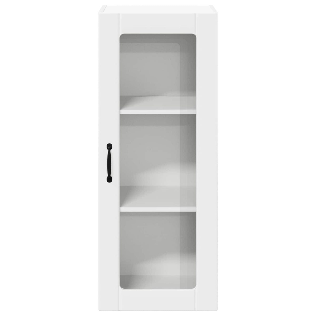 Wall Glass Cabinet LUCCA White 40 x 31 x 100 cm Engineered Wood