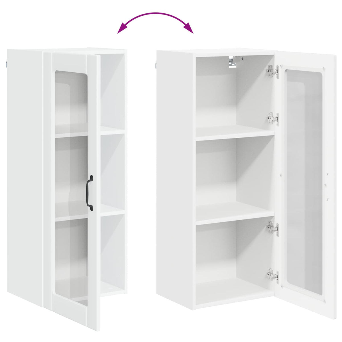 Kitchen Cabinet High Gloss White 40 x 31 x 100 cm