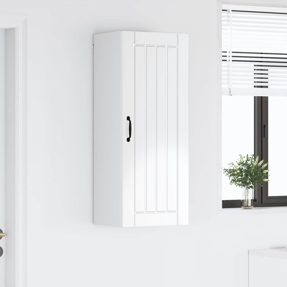 Wall Cabinet LUCCA High Gloss White 40 x 31 x 100 cm
