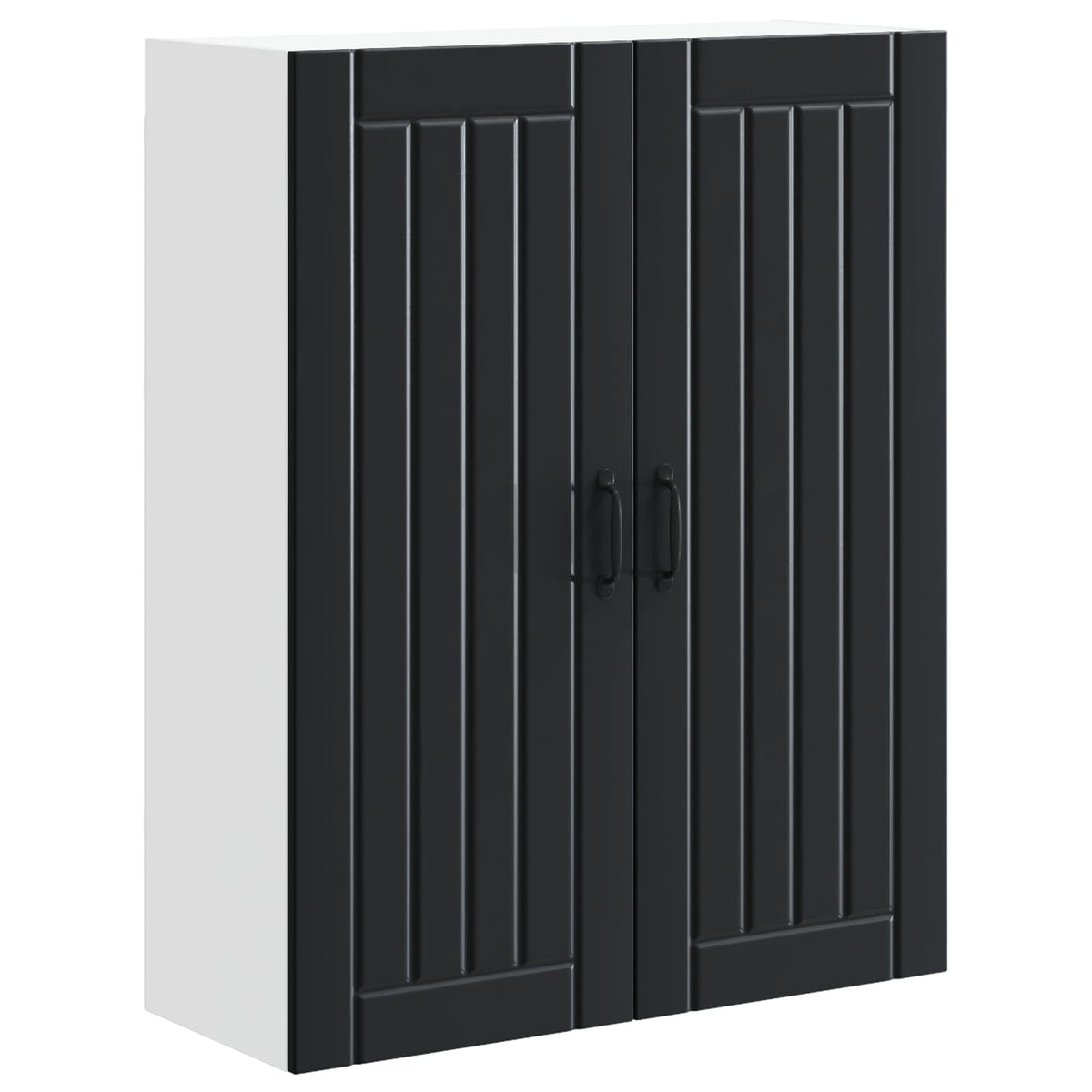 Wall Cabinet LUCCA Black 80 x 31 x 100 cm Engineered Wood