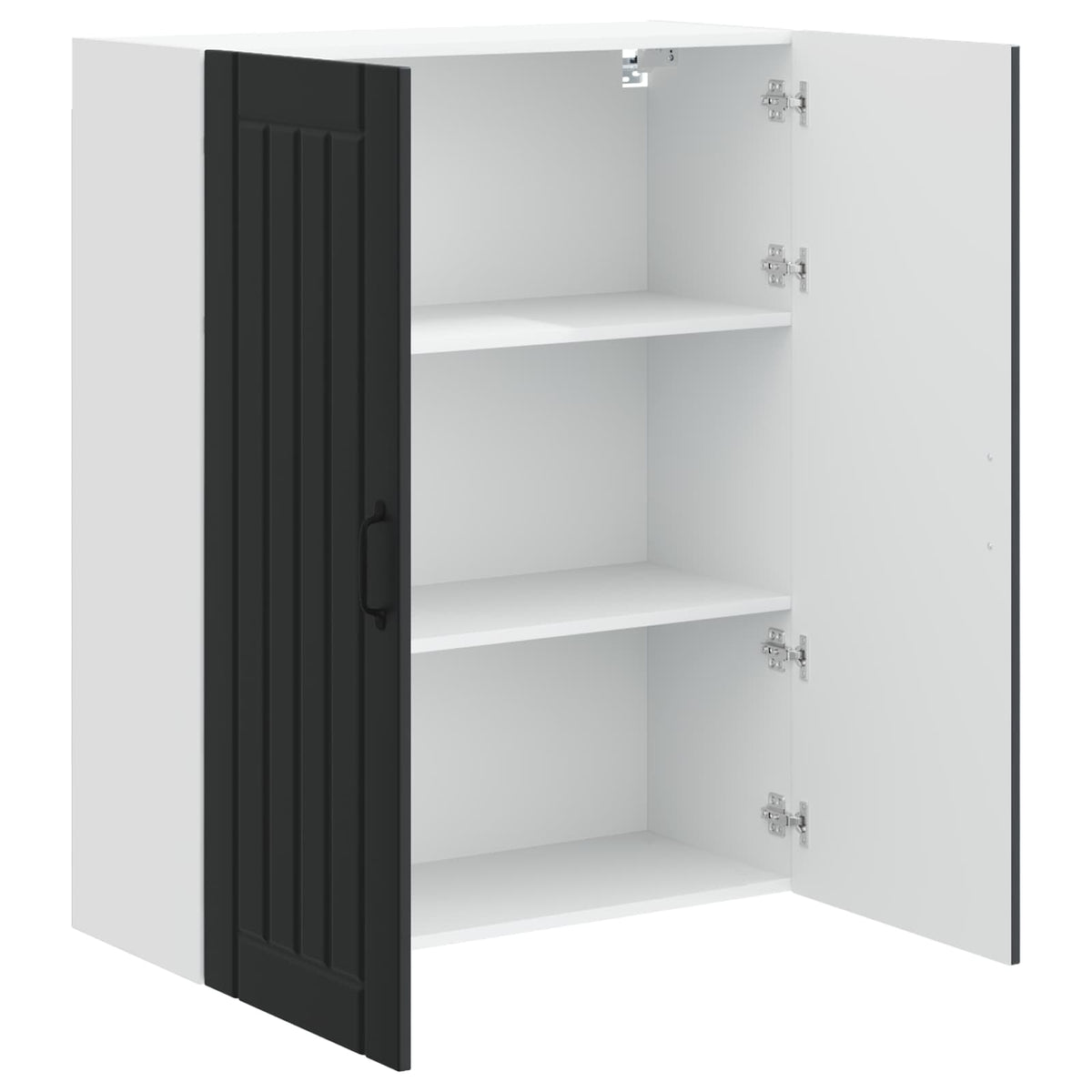 Wall Cabinet LUCCA Black 80 x 31 x 100 cm Engineered Wood