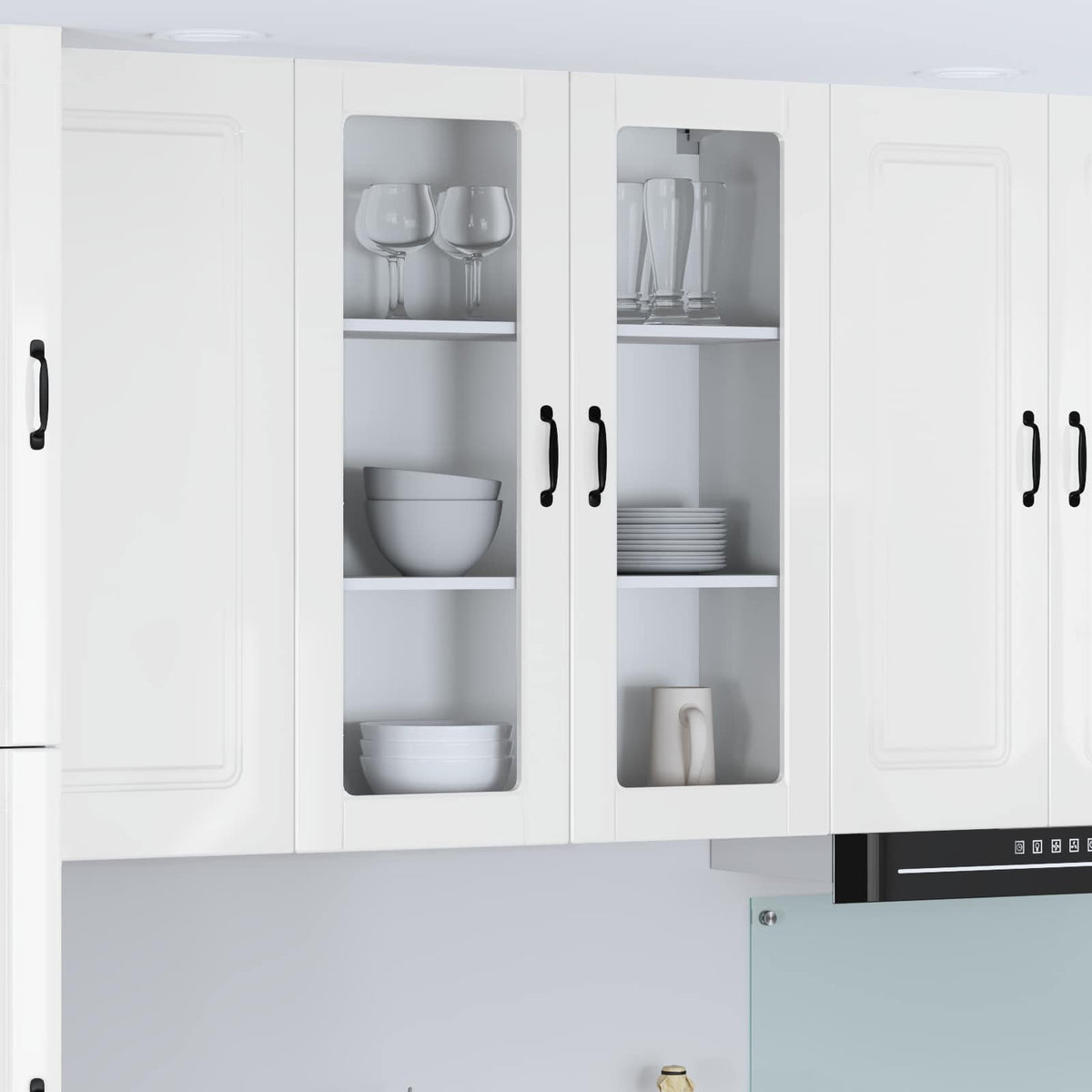 Kitchen Wall Cabinet High Gloss White 80 x 31 x 100 cm