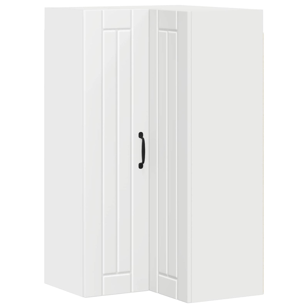 Wall Corner Cabinet LUCCA White 57 x 57 x 100 cm