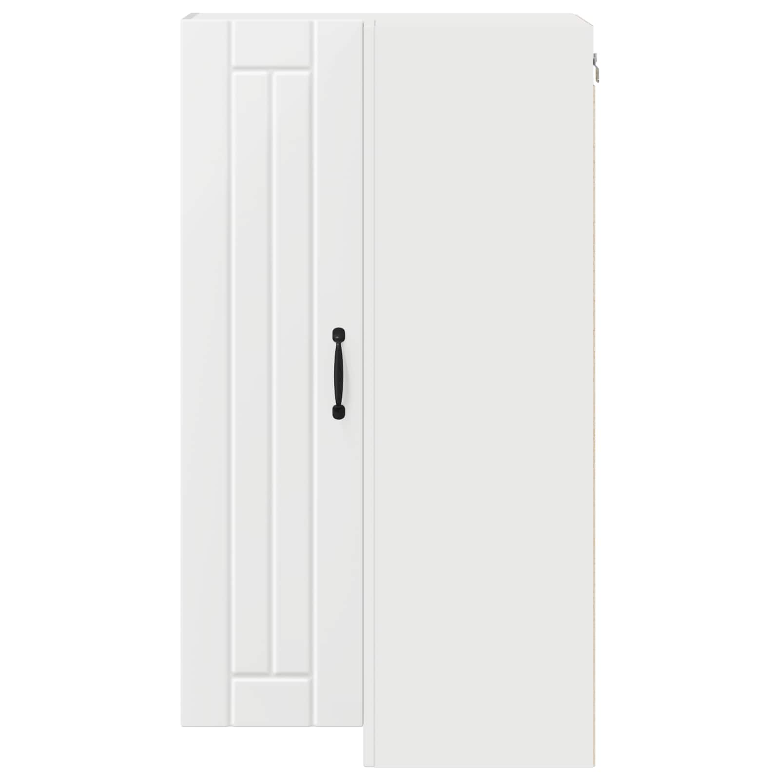 Wall Corner Cabinet LUCCA White 57 x 57 x 100 cm