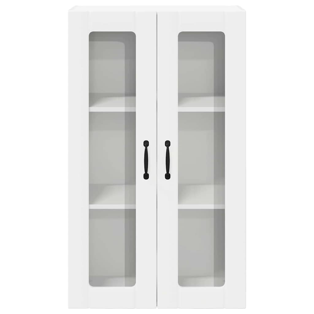 Wall Glass Cabinet LUCCA White 60 x 31 x 100 cm Engineered Wood