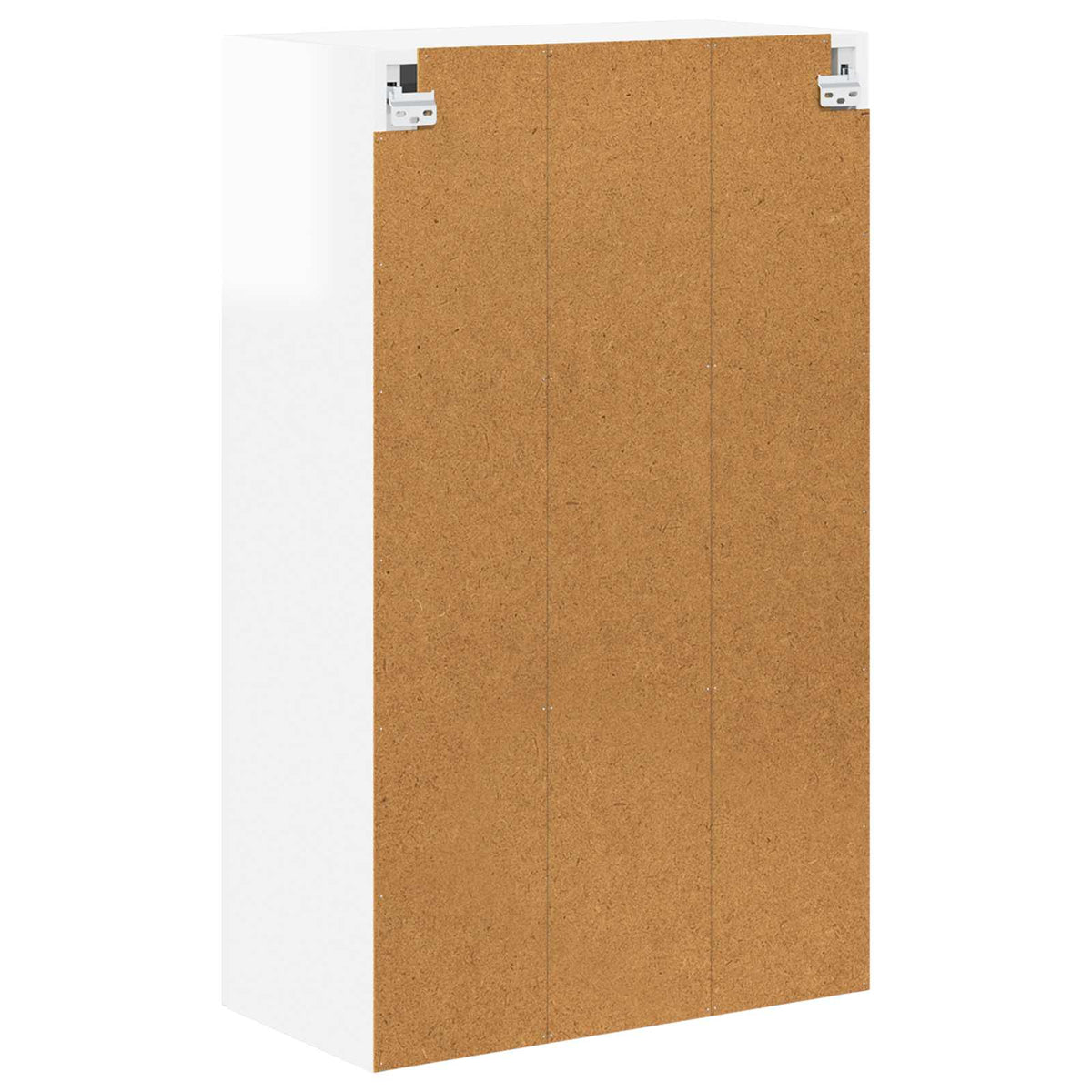 Wall Glass Cabinet LUCCA High Gloss White 60 x 31 x 100 cm