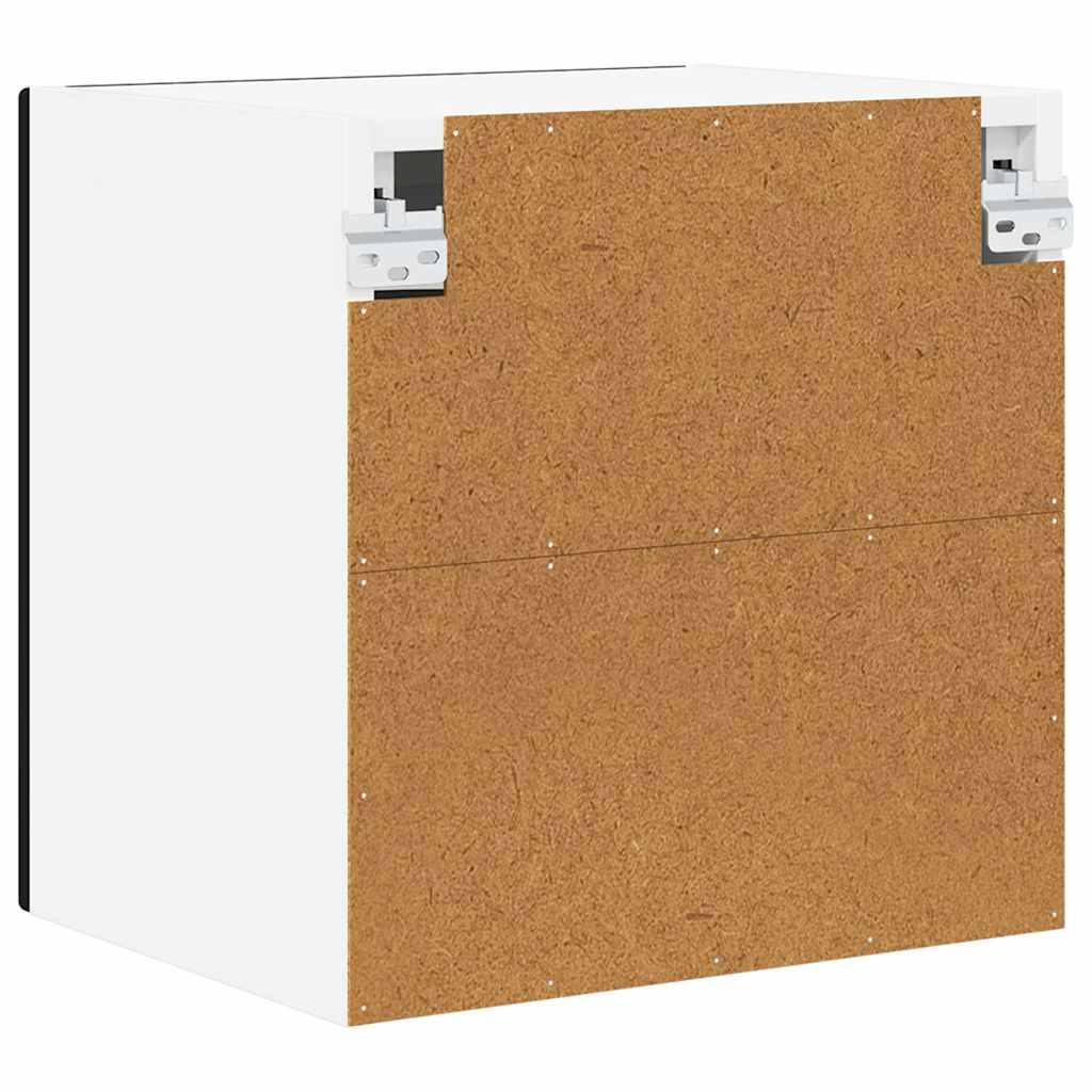 Wall Glass Cabinet PORTO 2 pcs Black 40 x 31 x 40 cm