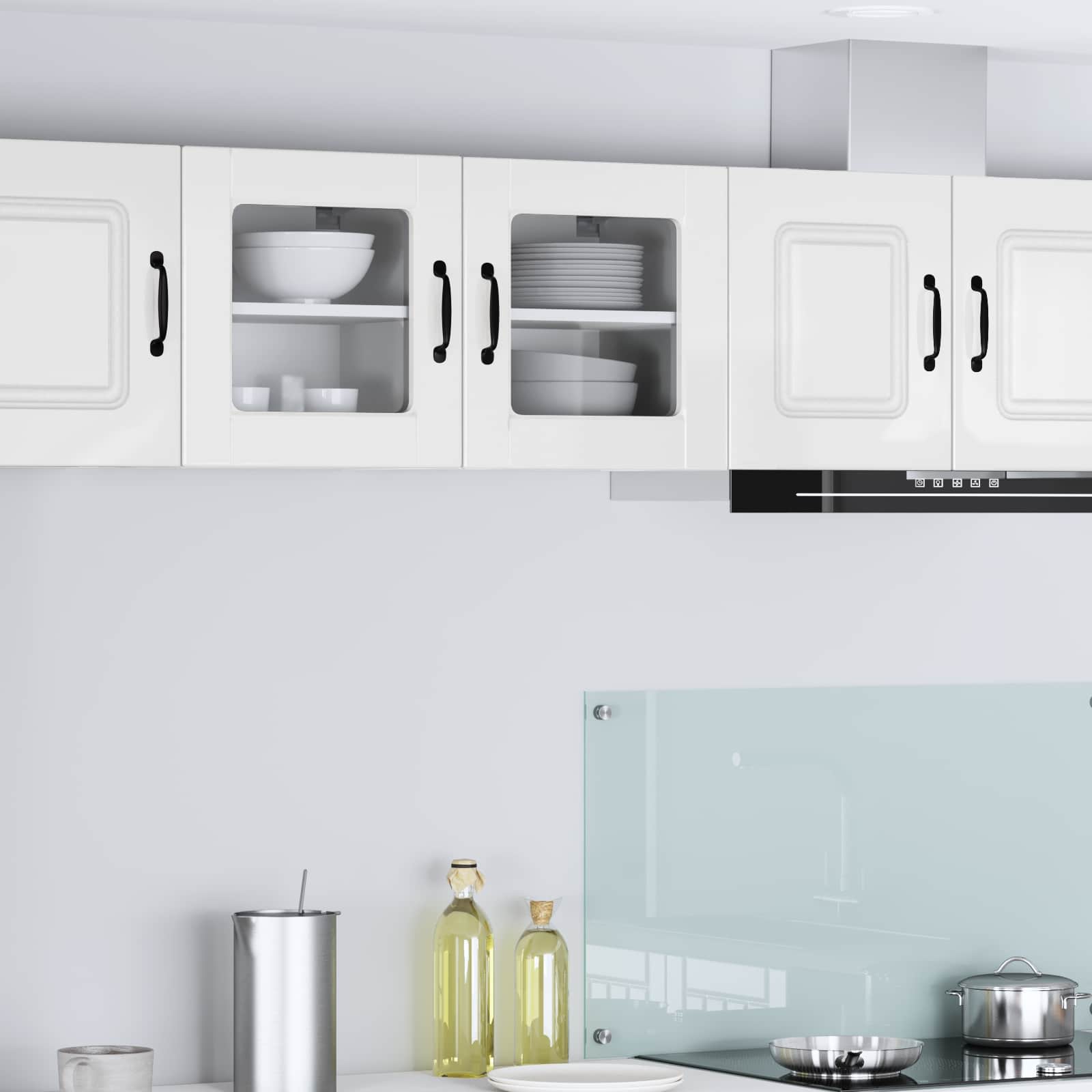 Kitchen Cabinet 2 pcs High Gloss White 40 x 31 x 40 cm