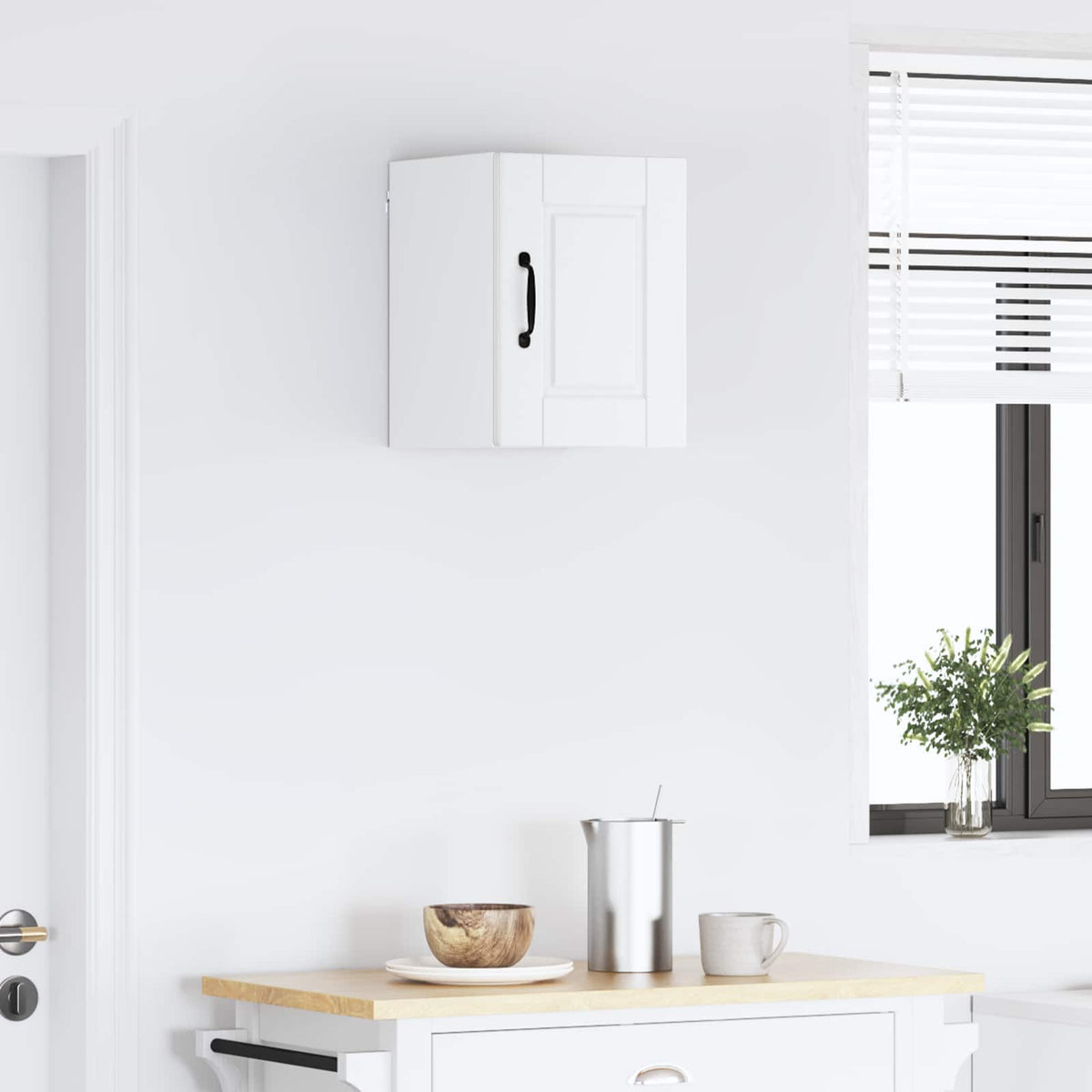 Kitchen Cabinet with Door White 30 x 31 x 40 cm Engineered Wood